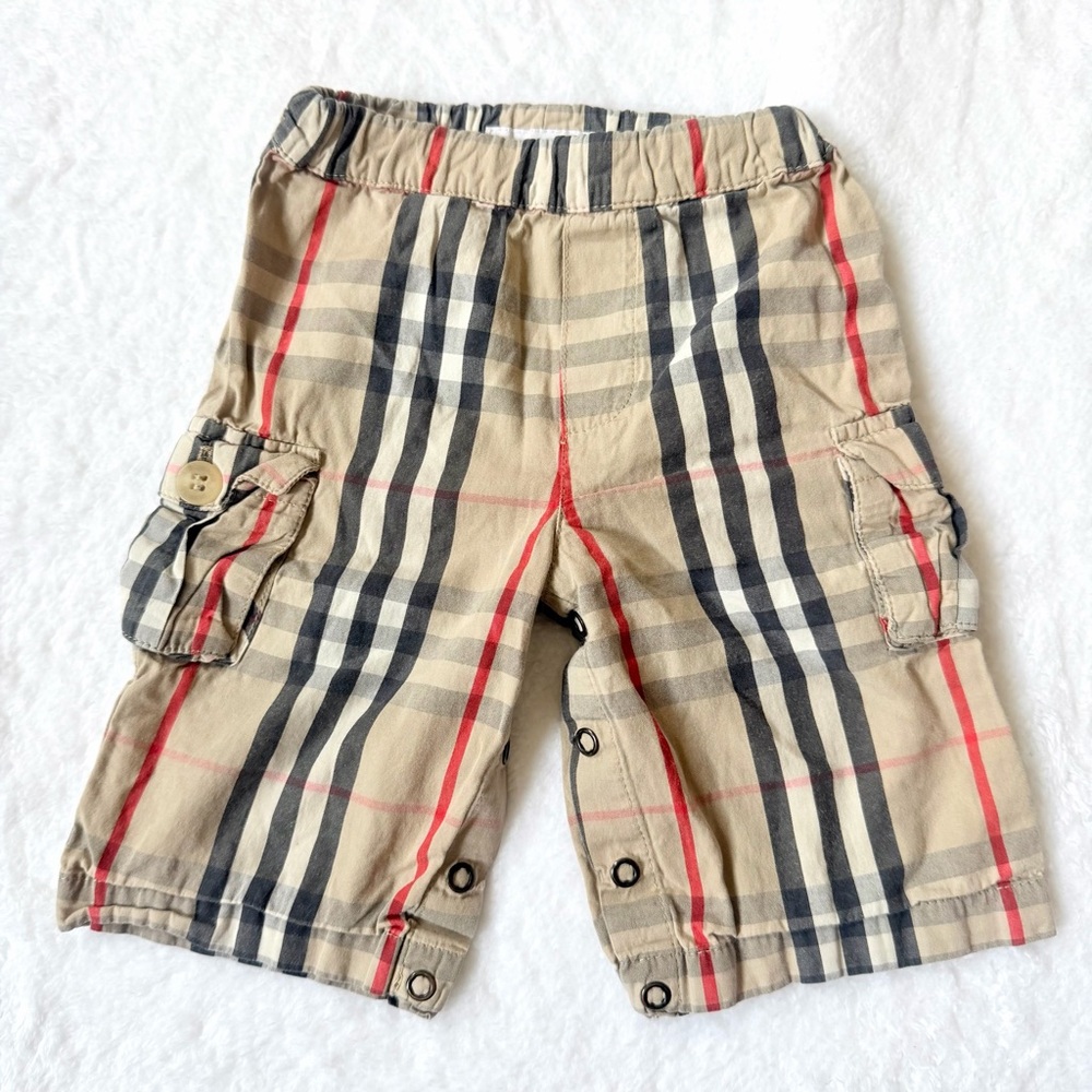 Burberry baby boy infant 6m shorts Half pants Nova Check newborn bottoms beige